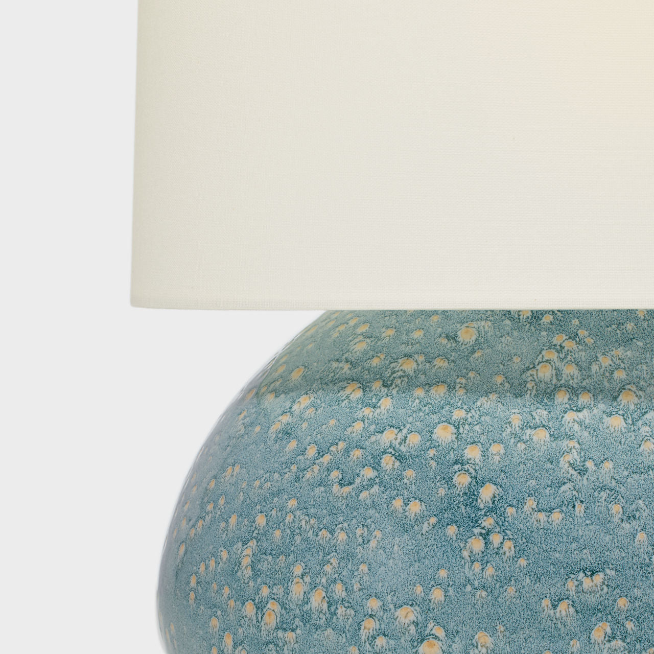 Sumava Medium Table Lamp | Blue Lagoon | Linen Shade