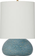 Sumava Medium Table Lamp | Blue Lagoon | Linen Shade