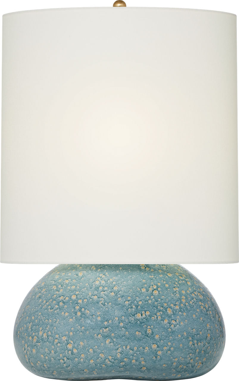 Sumava Medium Table Lamp | Blue Lagoon | Linen Shade