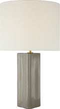 Mishca Large Table Lamp | Shellish Gray | Linen Shade