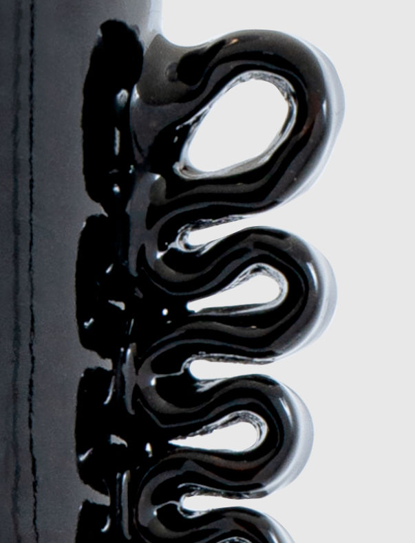 Amandine 25" Table Lamp | Raven Black | Linen Shade