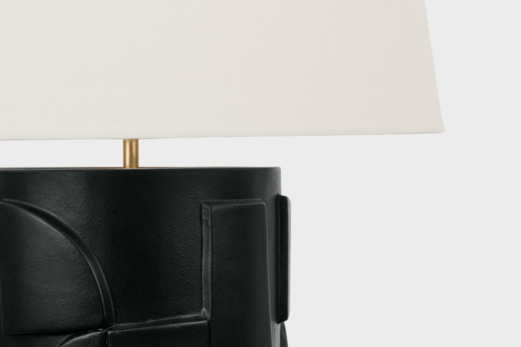 Klint 28" Table Lamp | Matte Black | Linen Shade