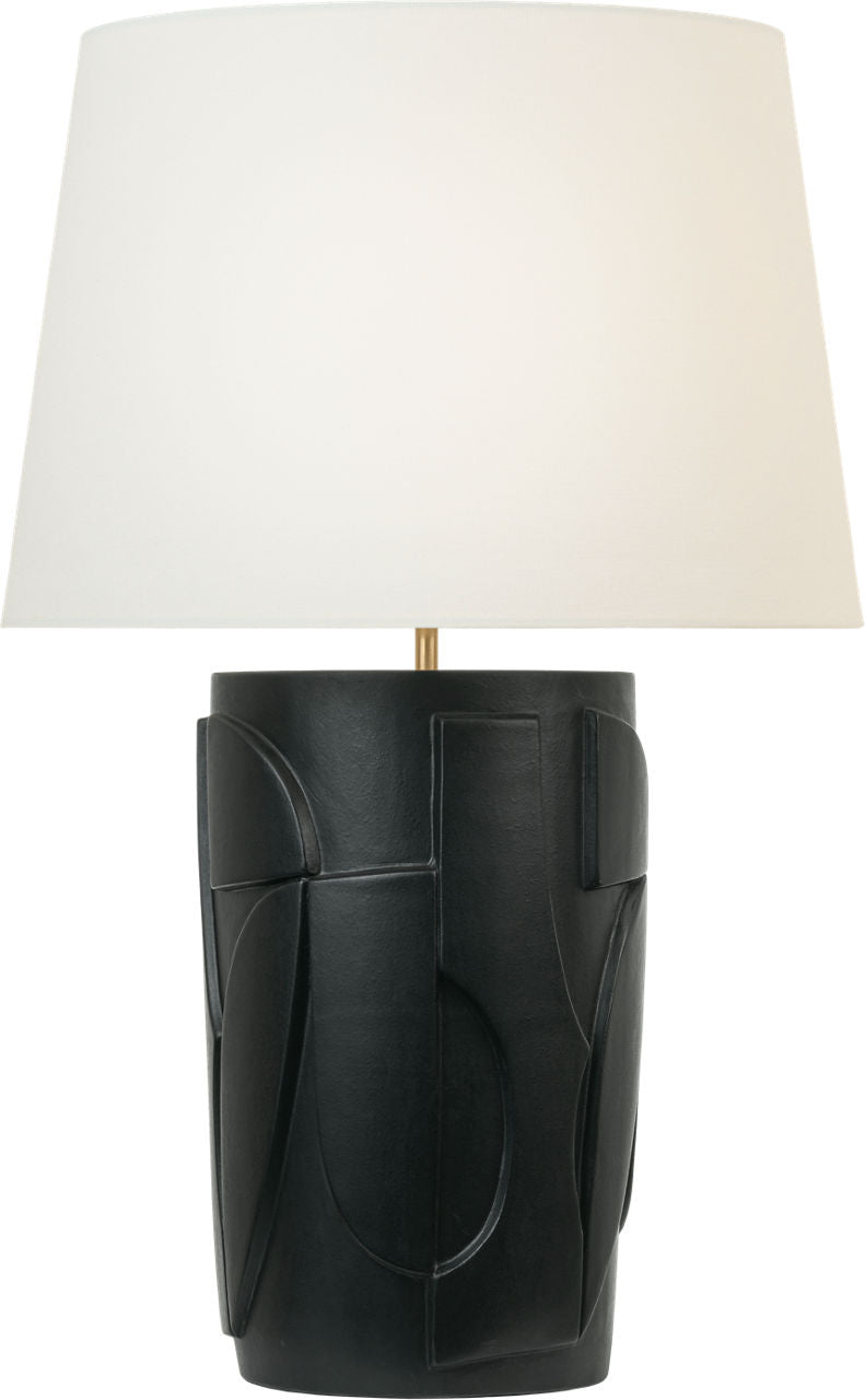 Klint 28" Table Lamp | Matte Black | Linen Shade