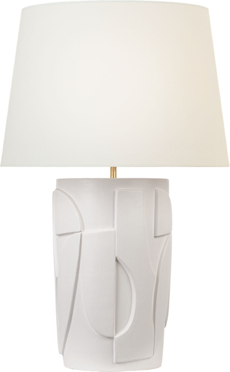 Klint 28" Table Lamp | Matte White | Linen Shade
