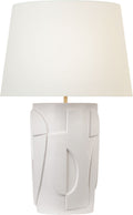 Klint 28" Table Lamp | Matte White | Linen Shade