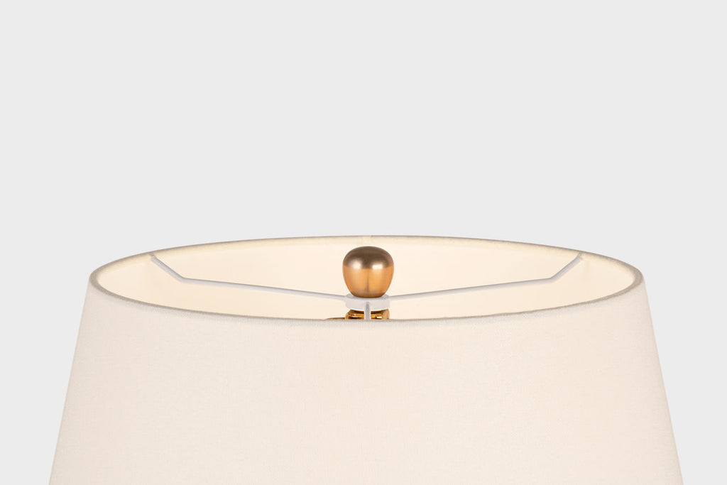 Rocco 27" Table Lamp | Black | Linen Shade