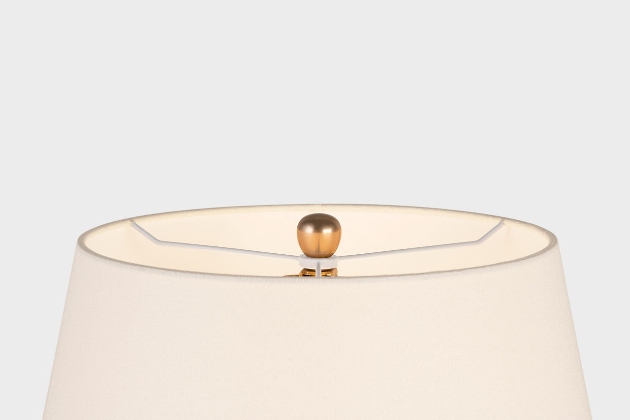 Rocco 27" Table Lamp | Black | Linen Shade
