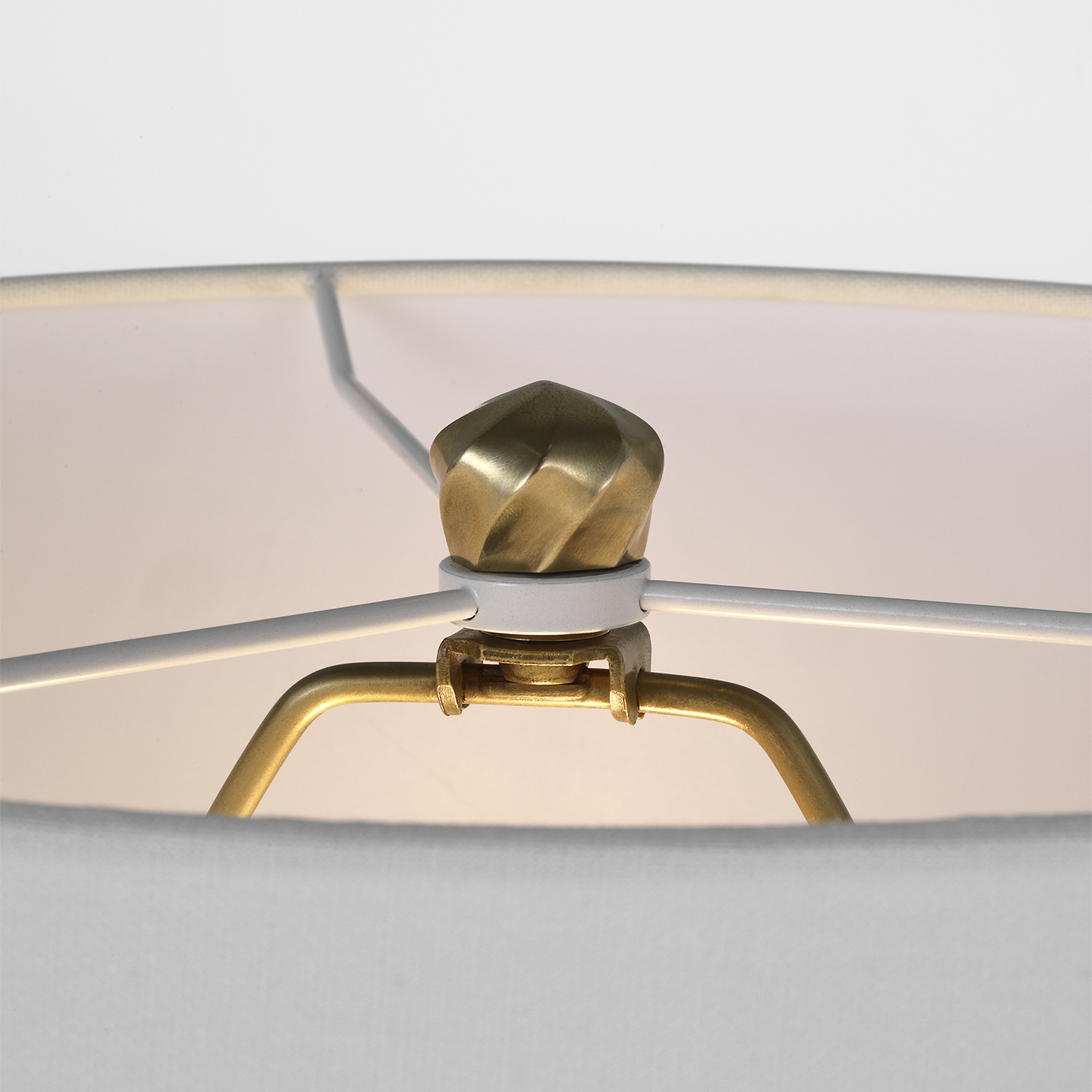 Ripley 25" Torsade Table Lamp | Alabaster | Linen Shade