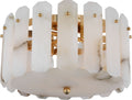 Bonnington Small Flush Mount | Hand-Rubbed Antique Brass | Alabaster