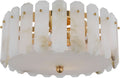 Bonnington Medium Flush Mount | Hand-Rubbed Antique Brass | Alabaster