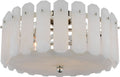 Bonnington Medium Flush Mount | Polished Nickel | Alabaster