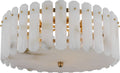 Bonnington Large Flush Mount | Hand-Rubbed Antique Brass | Alabaster