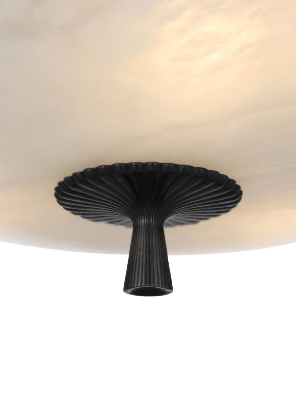 Pascal 14" Bowl Semi-Flush Mount | Bronze | Alabaster