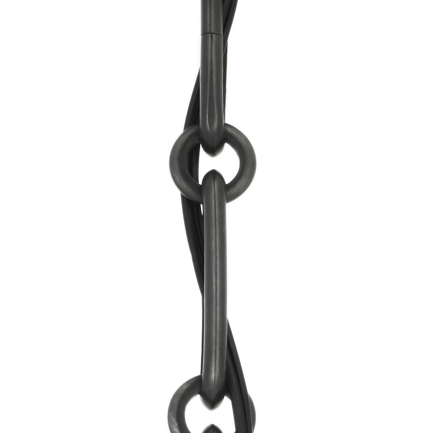 Rae 17" Pendant | Bronze | White Strie Glass