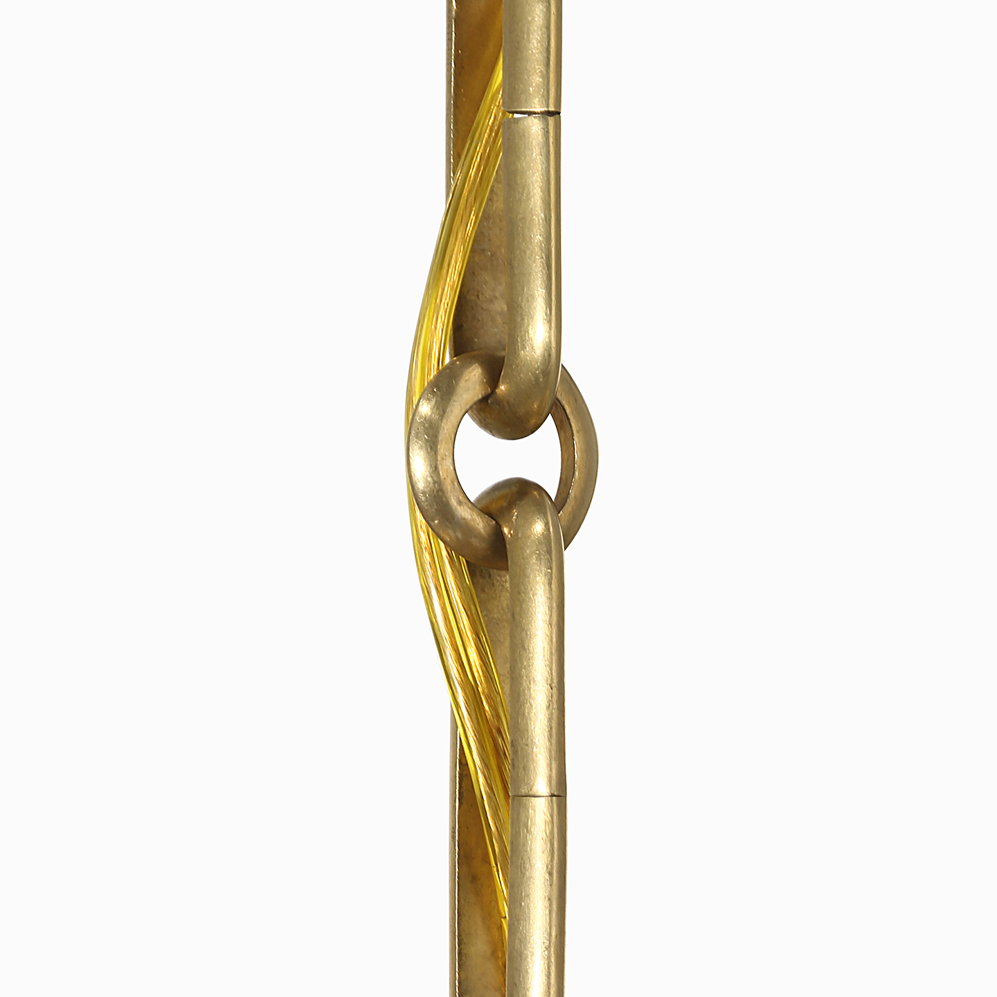 Rae 17" Pendant | Hand-Rubbed Antique Brass | White Strie Glass