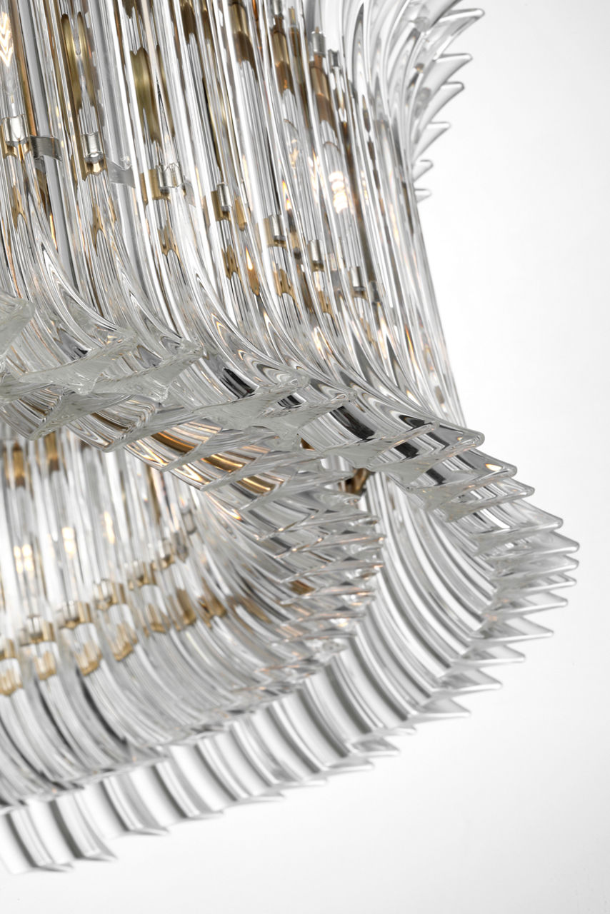 Rhine 36" Ring Chandelier | Hand-Rubbed Antique Brass | Crystal