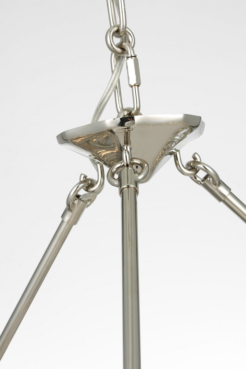 Rhine 36" Ring Chandelier | Polished Nickel | Crystal