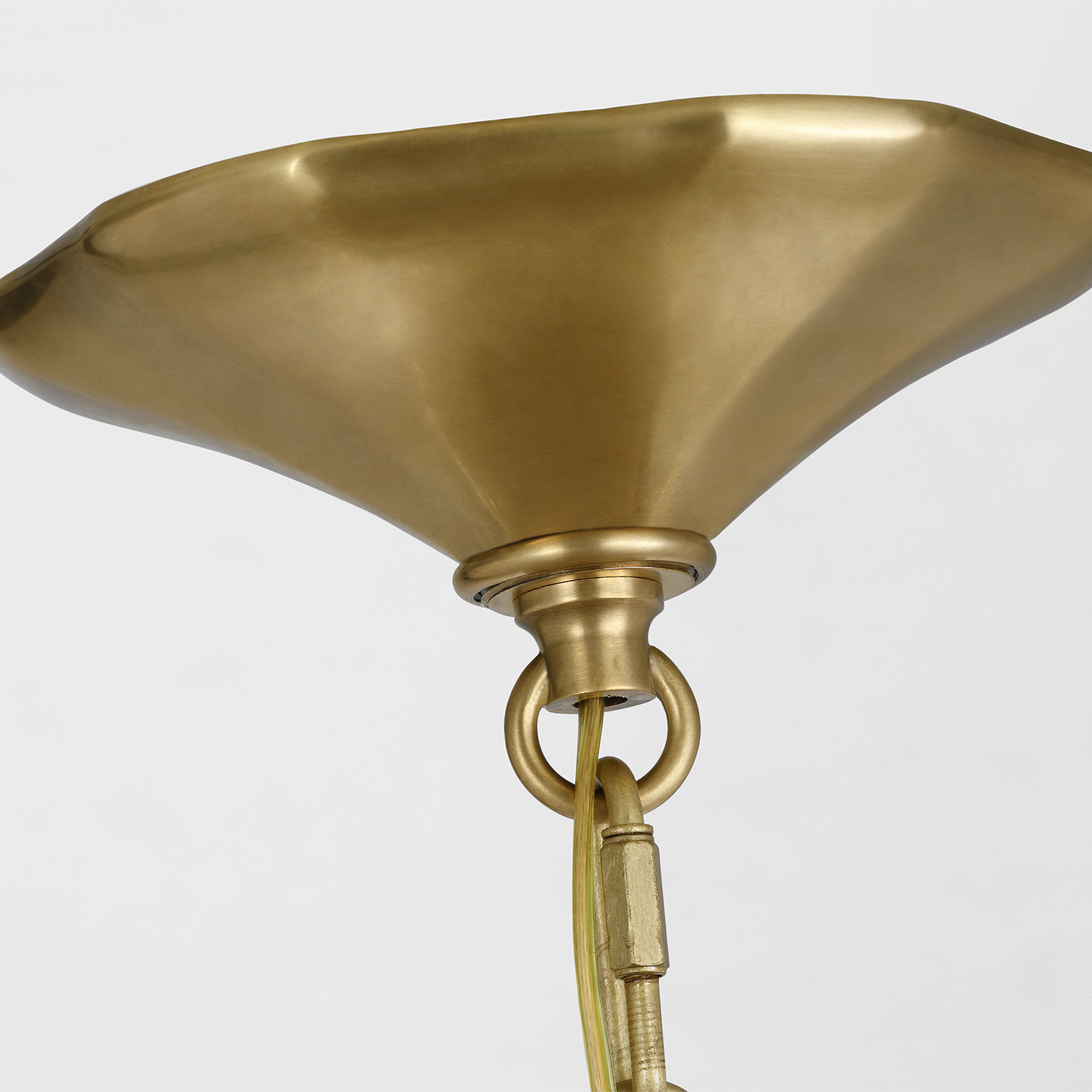 Rhine 34" Three Tier Chandelier | Hand-Rubbed Antique Brass | Crystal
