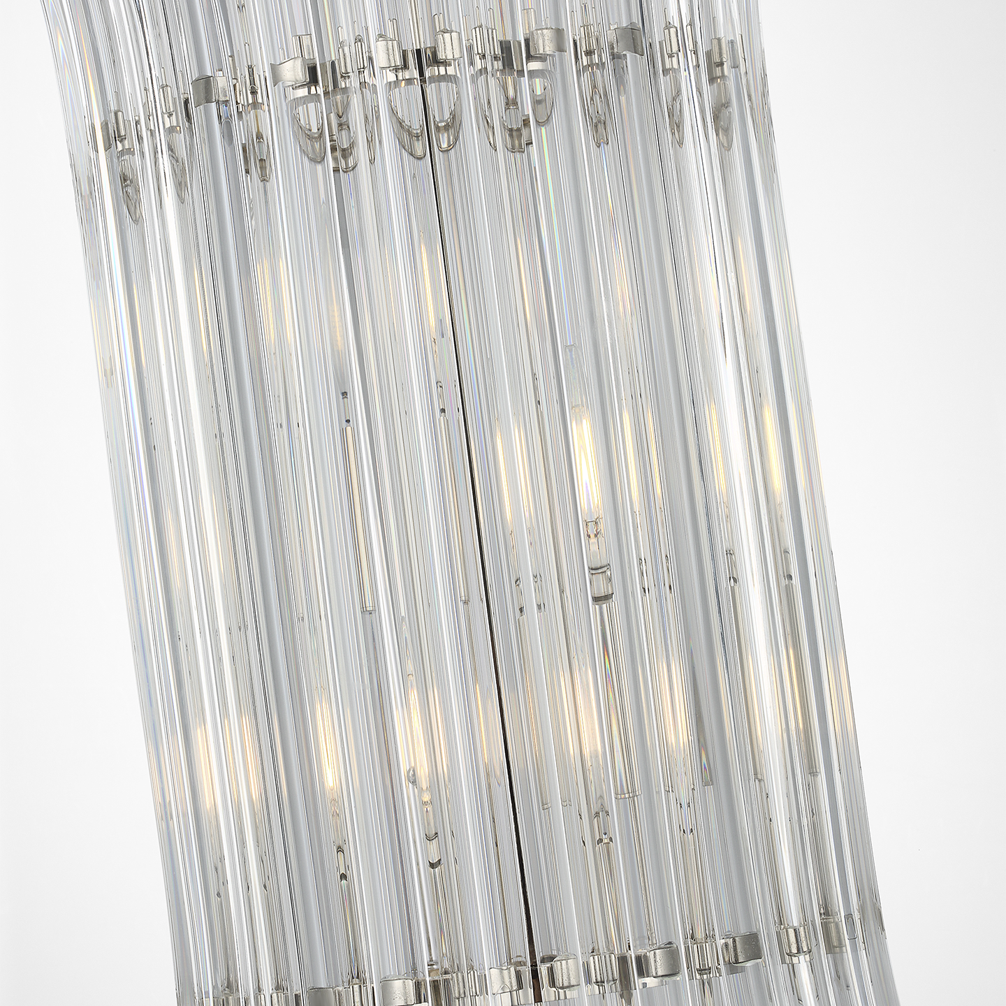 Rhine 12" Pendant | Polished Nickel | Crystal