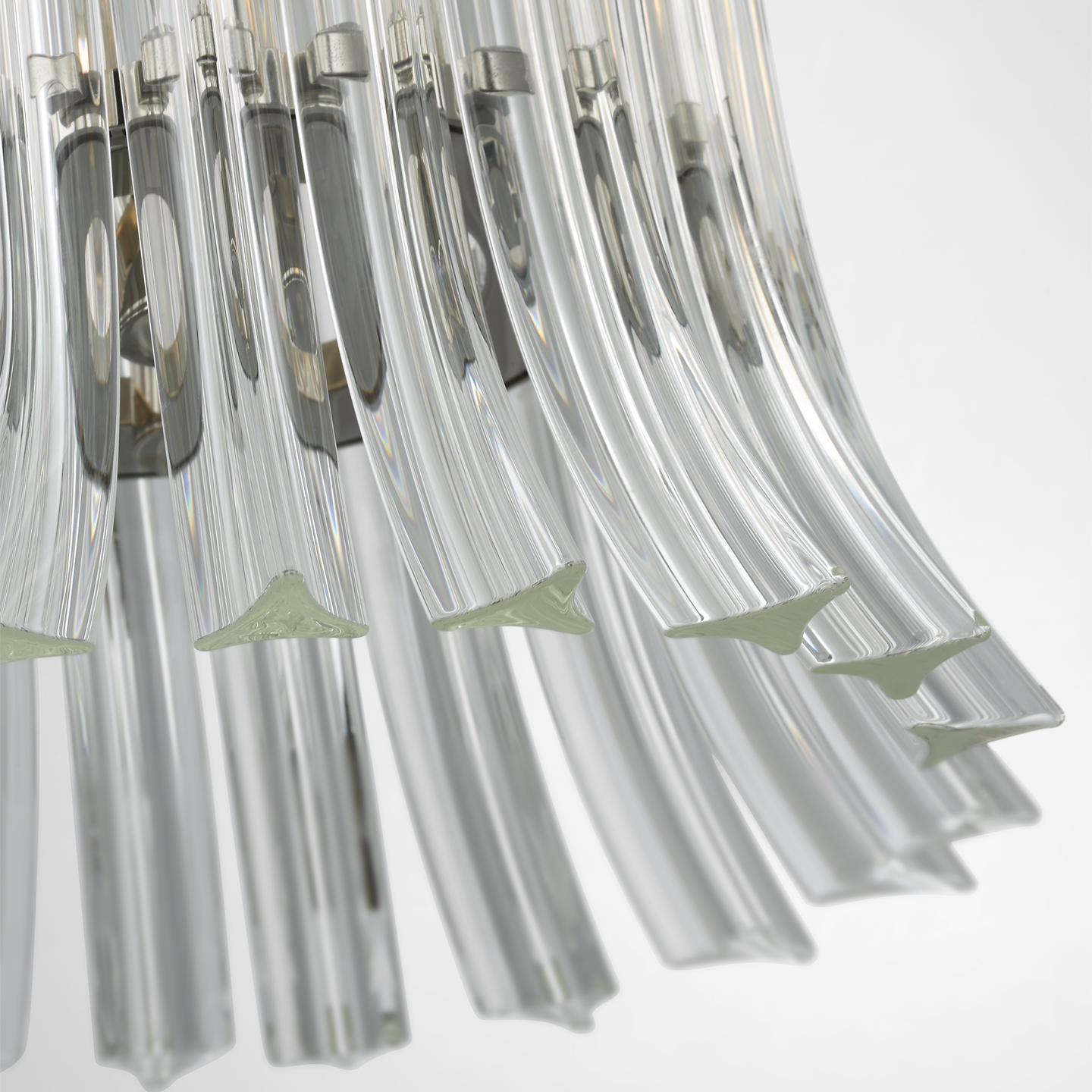 Rhine 12" Pendant | Polished Nickel | Crystal