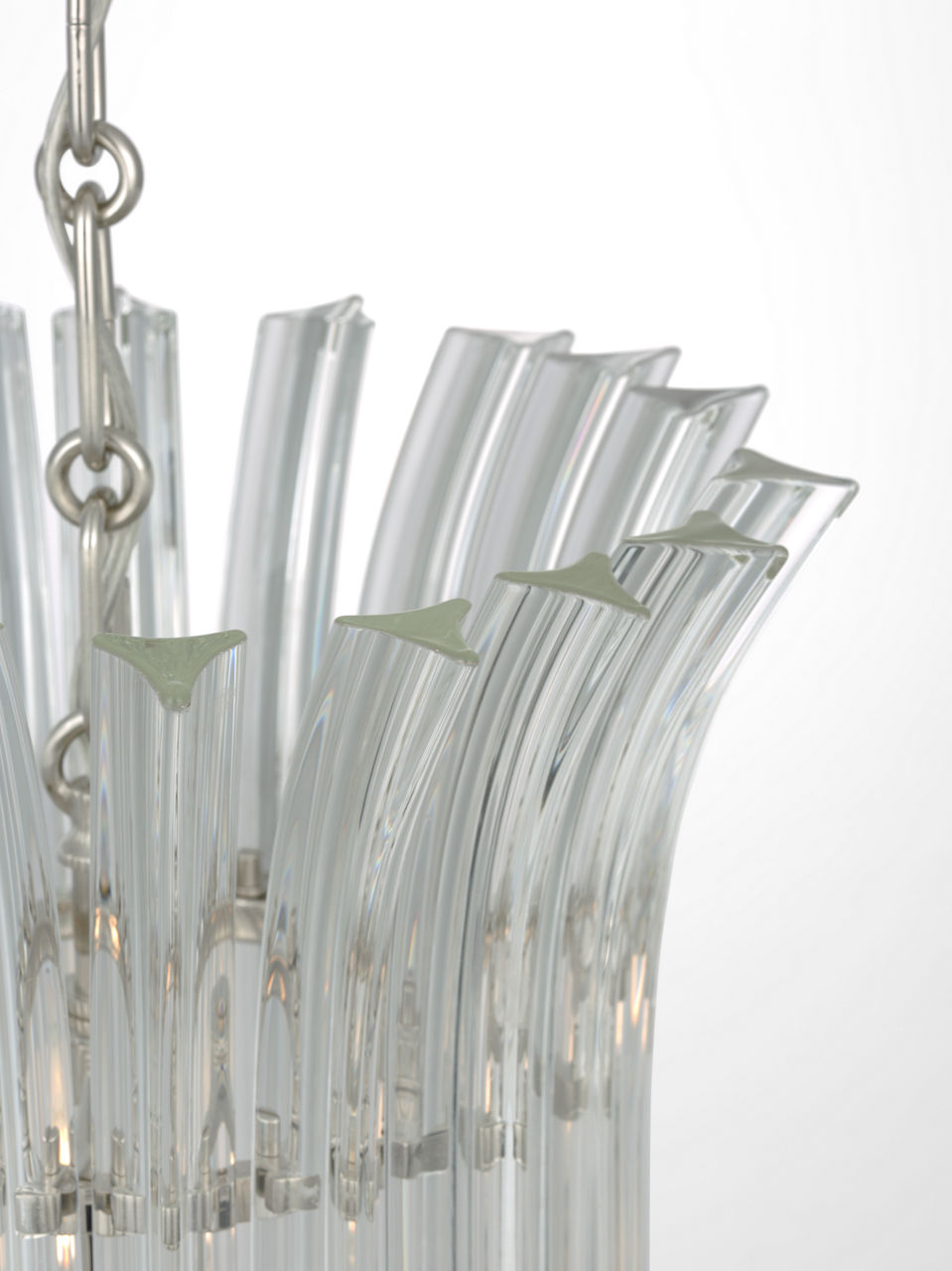 Rhine 12" Pendant | Polished Nickel | Crystal