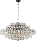 Sanger Large Chandelier | Bronze | Crystal