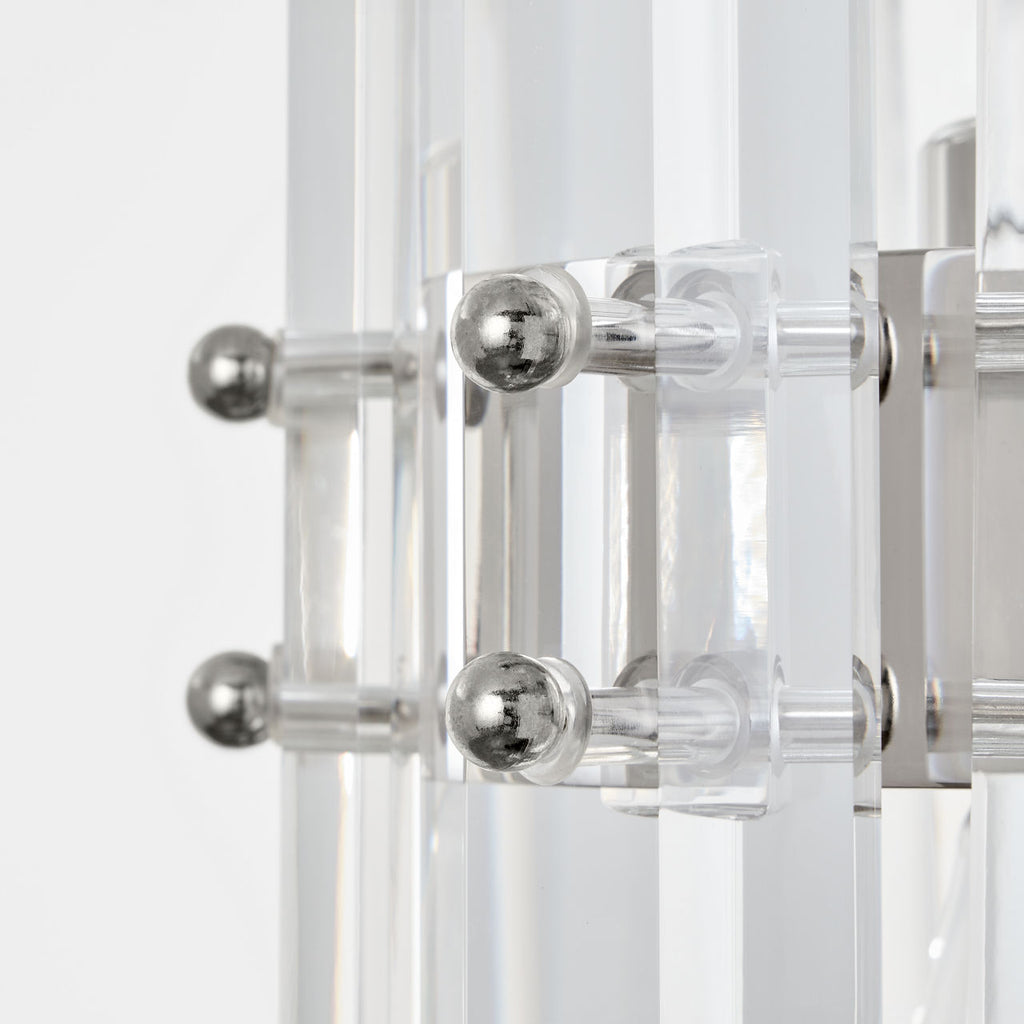 Bonnington Small Pendant | Polished Nickel | Crystal