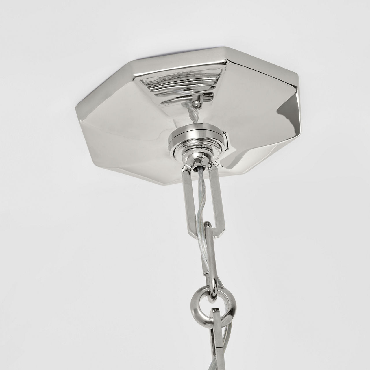 Bonnington Small Pendant | Polished Nickel | Crystal