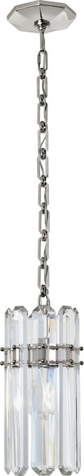 Bonnington Small Pendant | Polished Nickel | Crystal