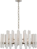 Bonnington Large Chandelier | Polished Nickel | Alabaster