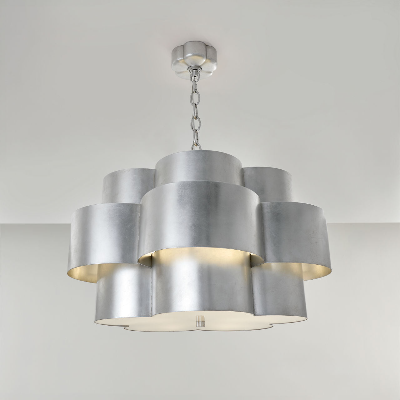 Arabelle Hanging Shade | Burnished Silver Leaf