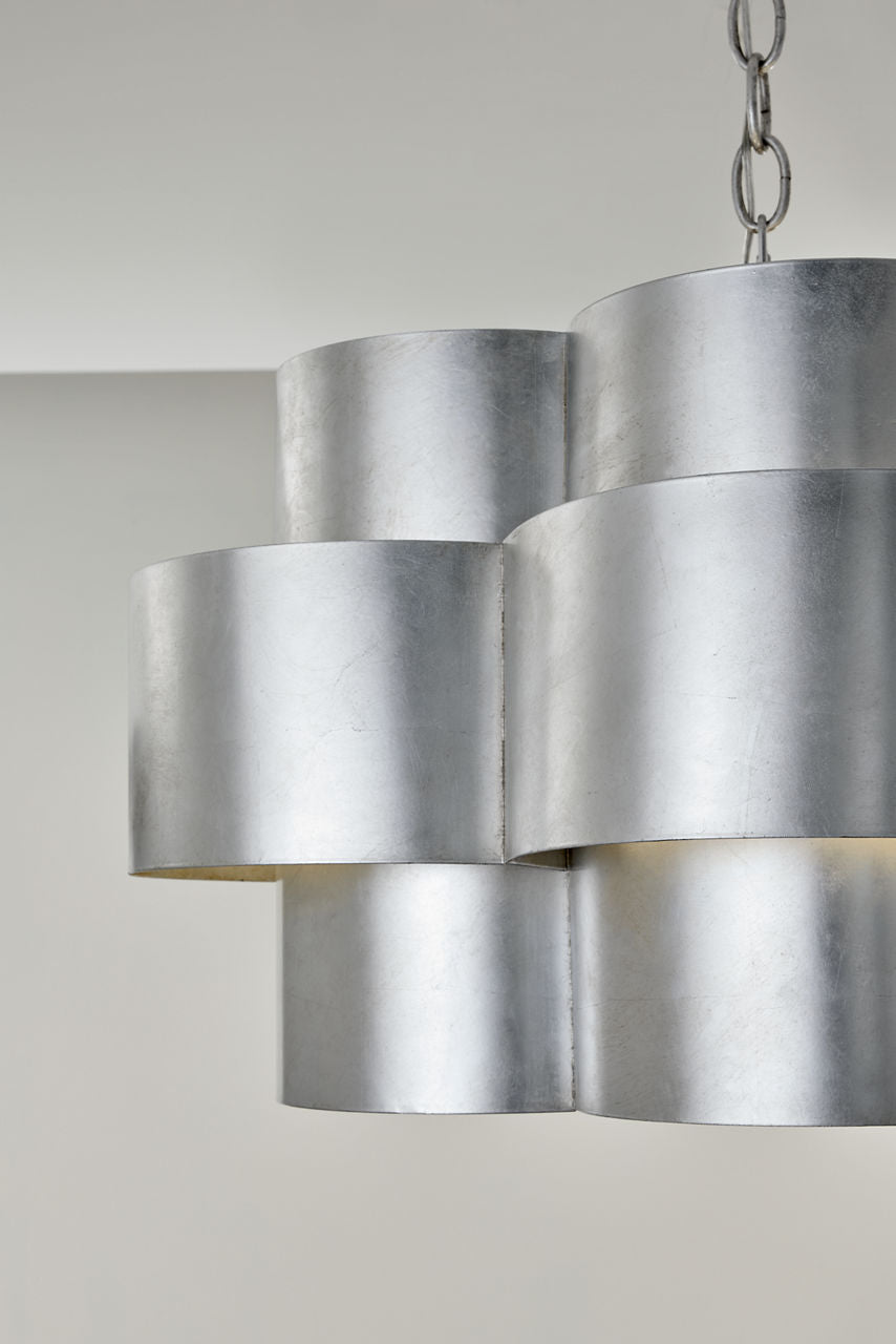 Arabelle Hanging Shade | Burnished Silver Leaf