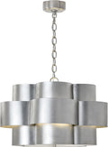 Arabelle Hanging Shade | Burnished Silver Leaf