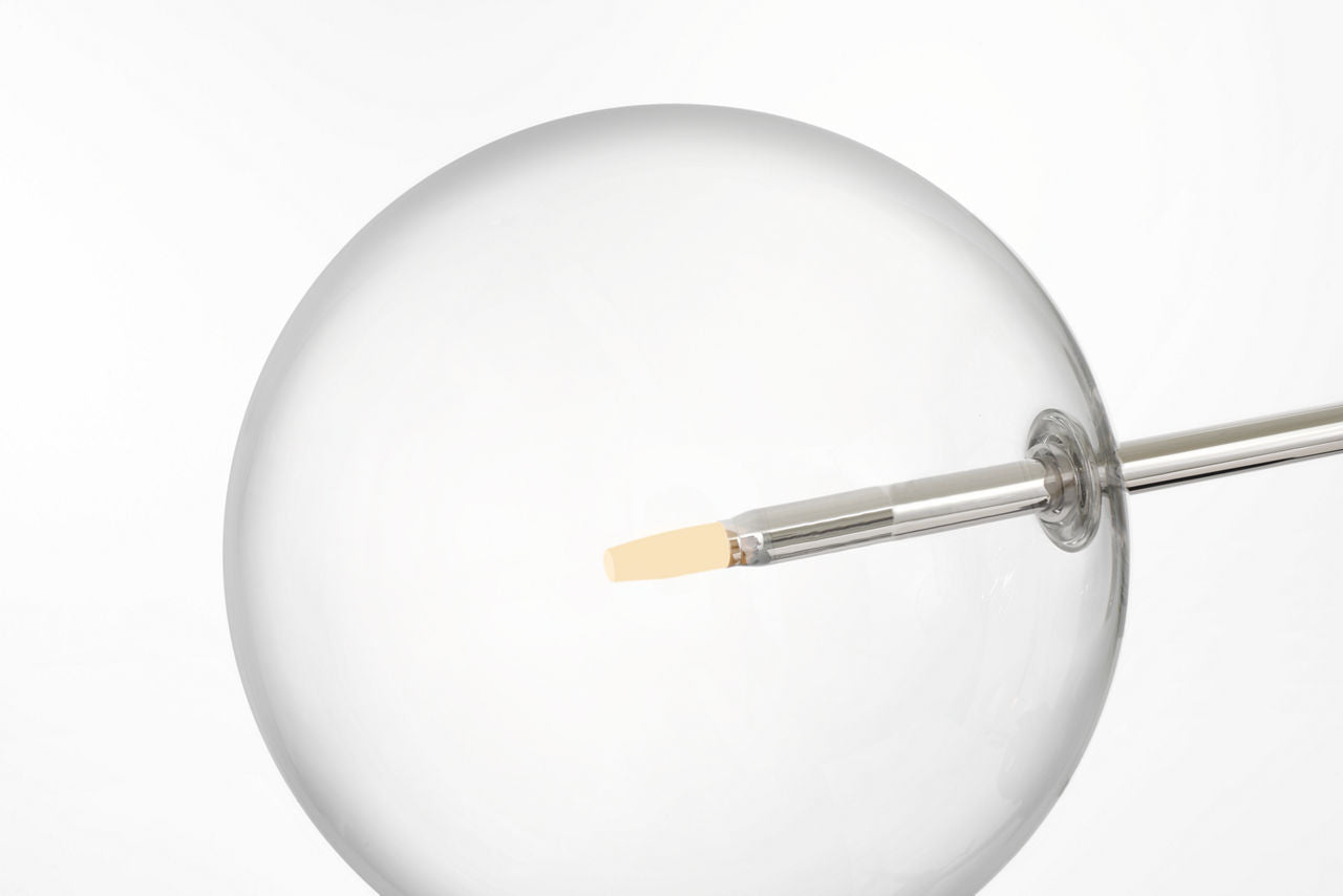 Linnea 57" Chandelier | Polished Nickel | Clear Glass