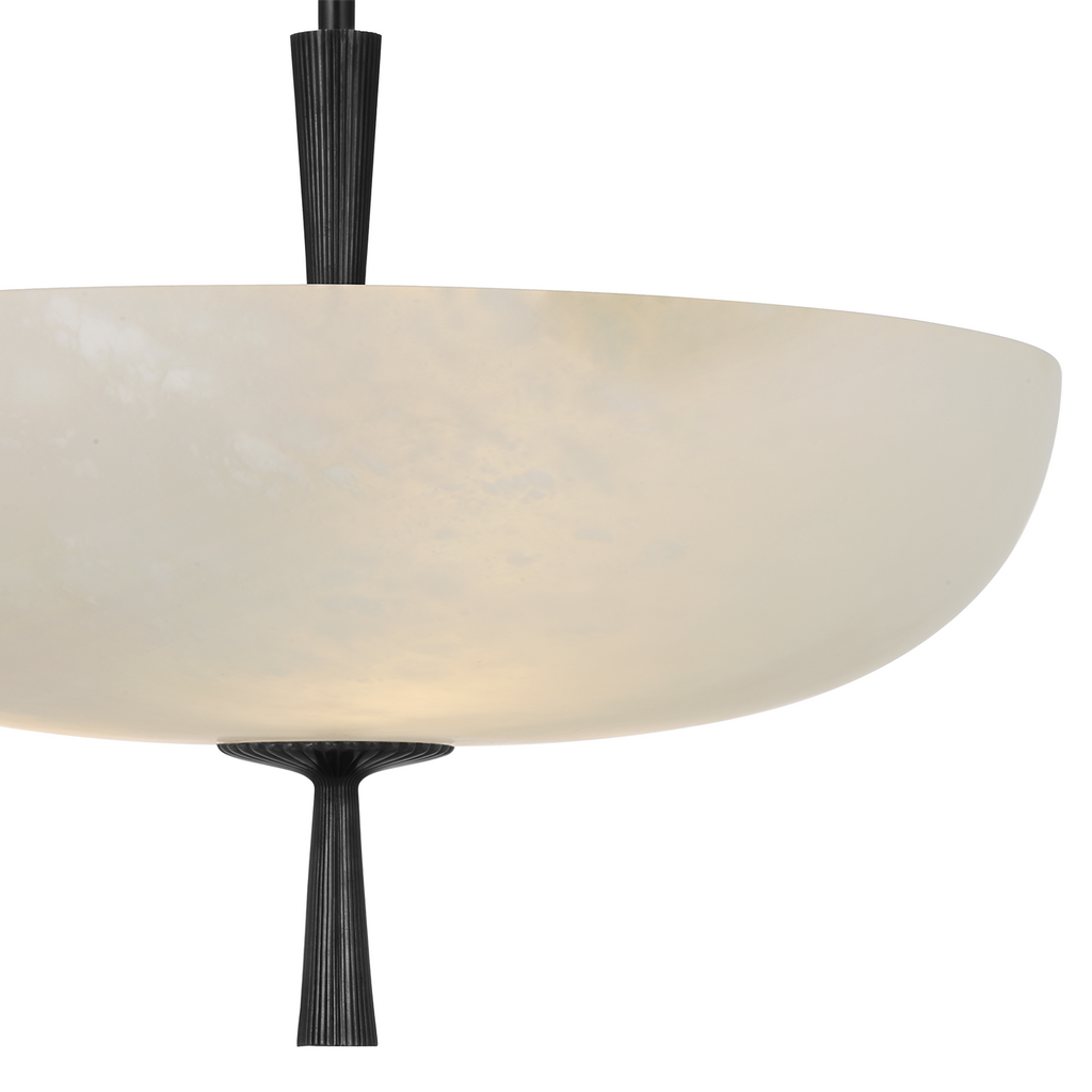 Pascal 19" Bowl Pendant | Bronze | Alabaster