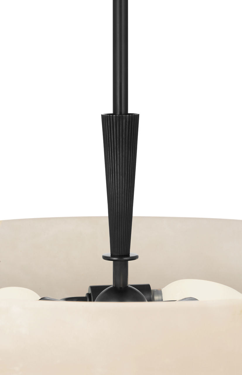 Pascal 19" Bowl Pendant | Bronze | Alabaster