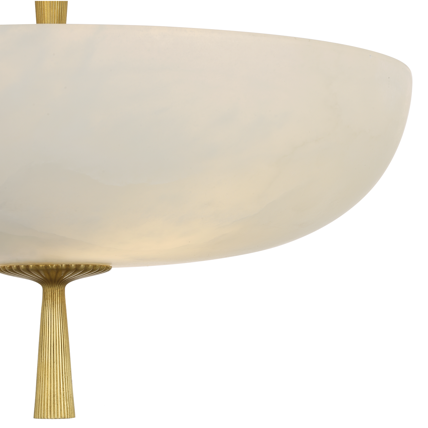 Pascal 19" Bowl Pendant | Hand-Rubbed Antique Brass | Alabaster