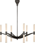 Brenta Extra Large Chandelier | Bronze | White Glass