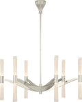 Brenta Extra Large Chandelier | Polished Nickel | White Glass