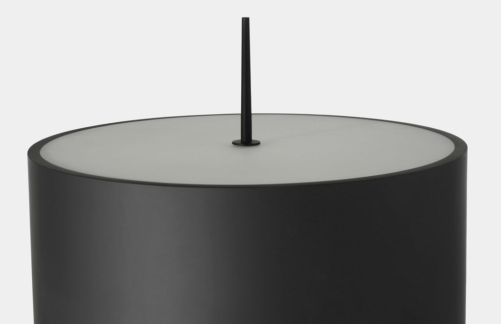 Spinet 62" Floor Lamp | Matte Black | Black Shade