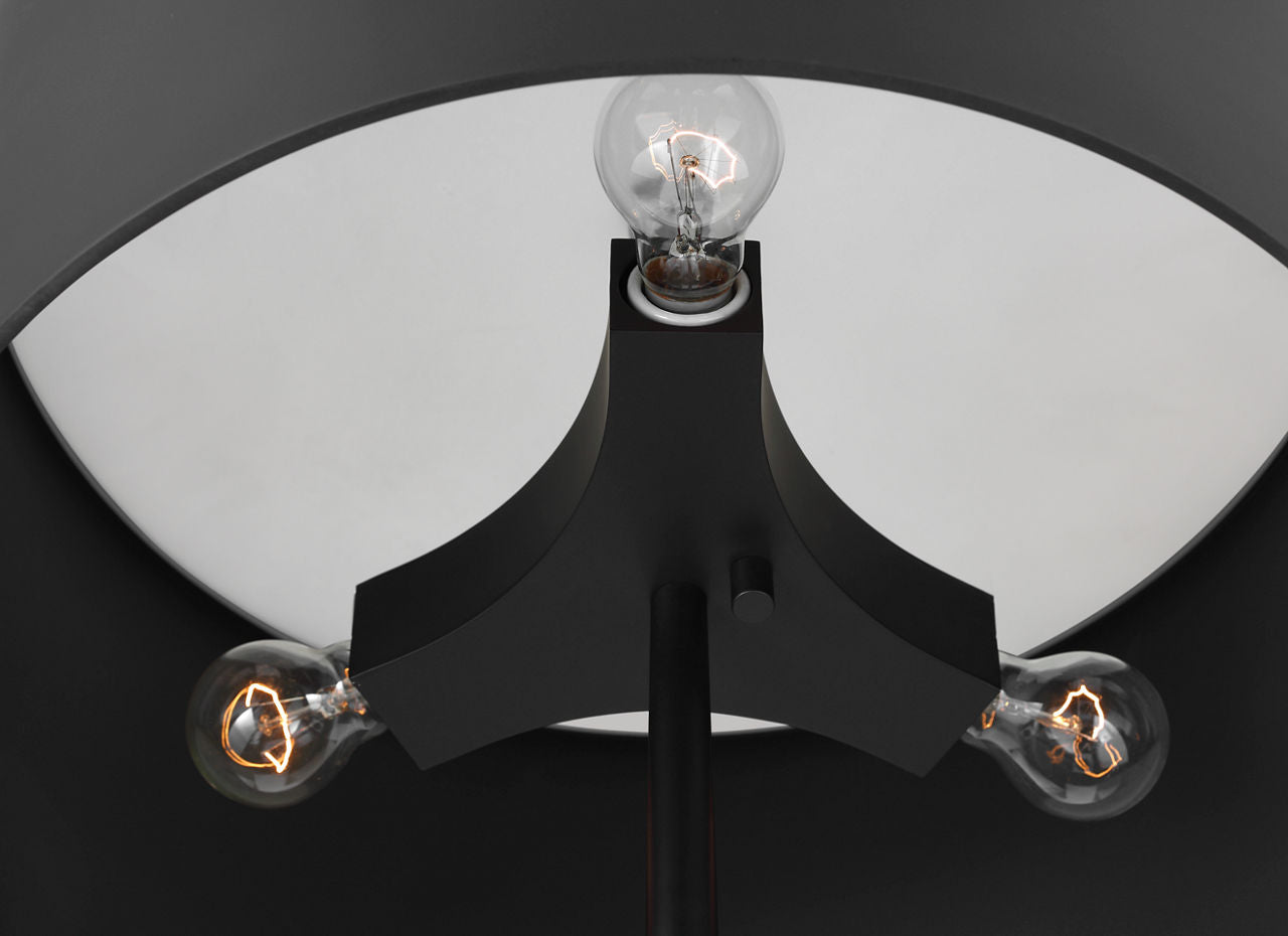 Spinet 62" Floor Lamp | Matte Black | Black Shade