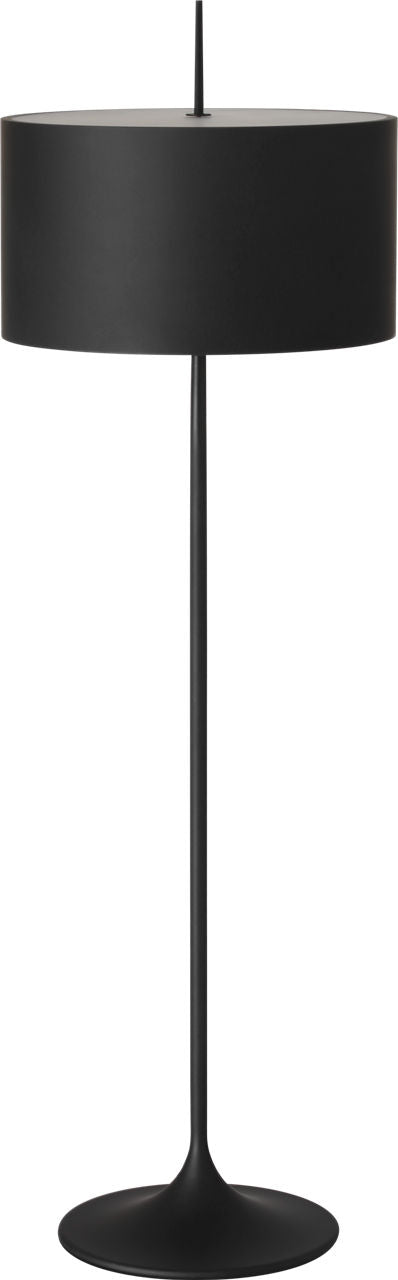 Spinet 62" Floor Lamp | Matte Black | Black Shade