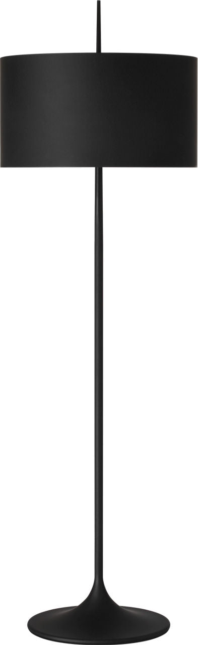 Spinet 62" Floor Lamp | Matte Black | Black Shade