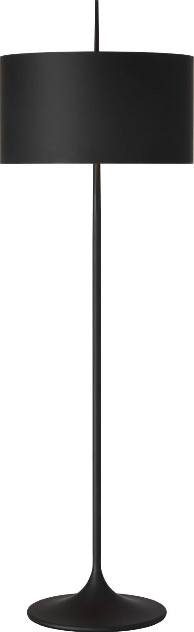 Spinet 62" Floor Lamp | Matte Black | Black Shade
