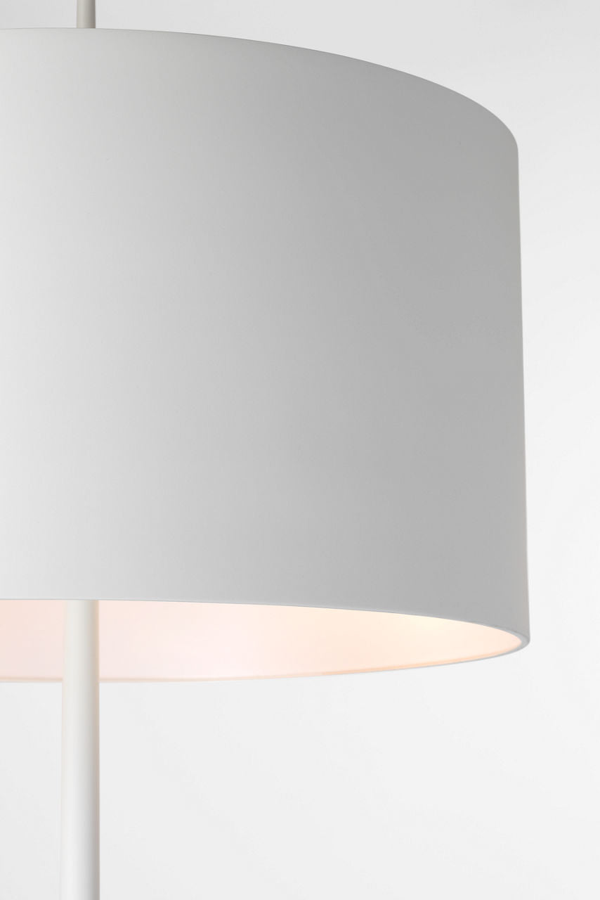 Spinet 62" Floor Lamp | Matte White | Matte White Shade