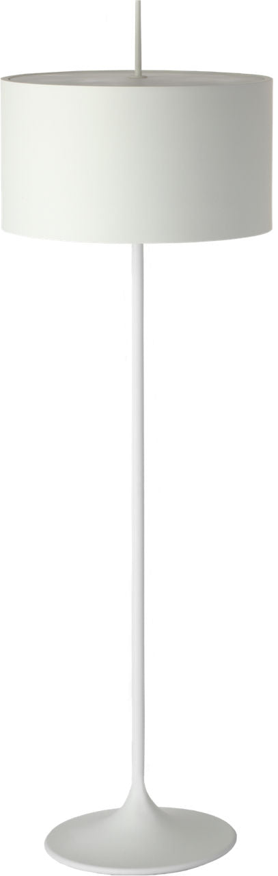 Spinet 62" Floor Lamp | Matte White | Matte White Shade