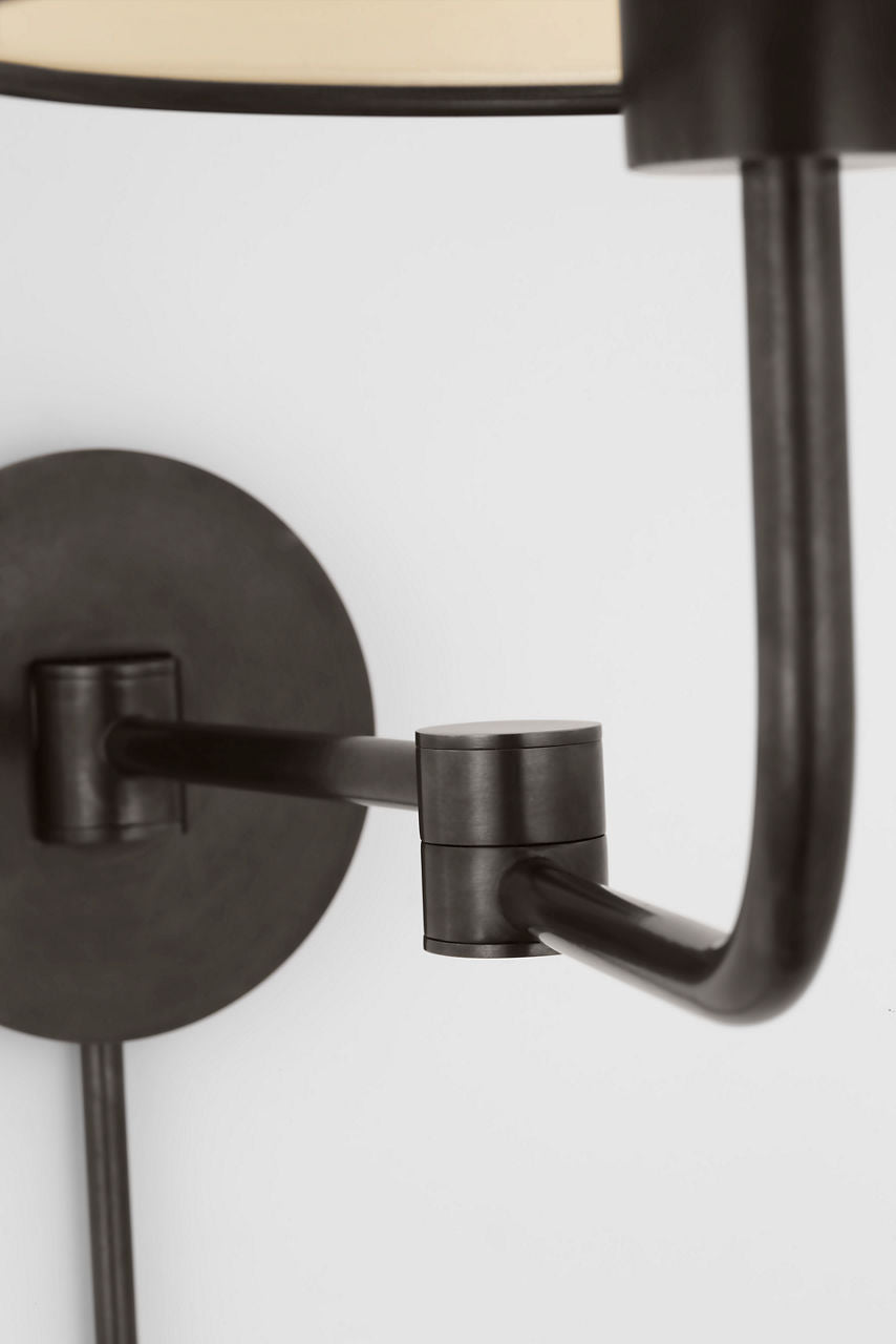 Go Lightly Swing Arm Wall Light | Bronze | Bronze Shade