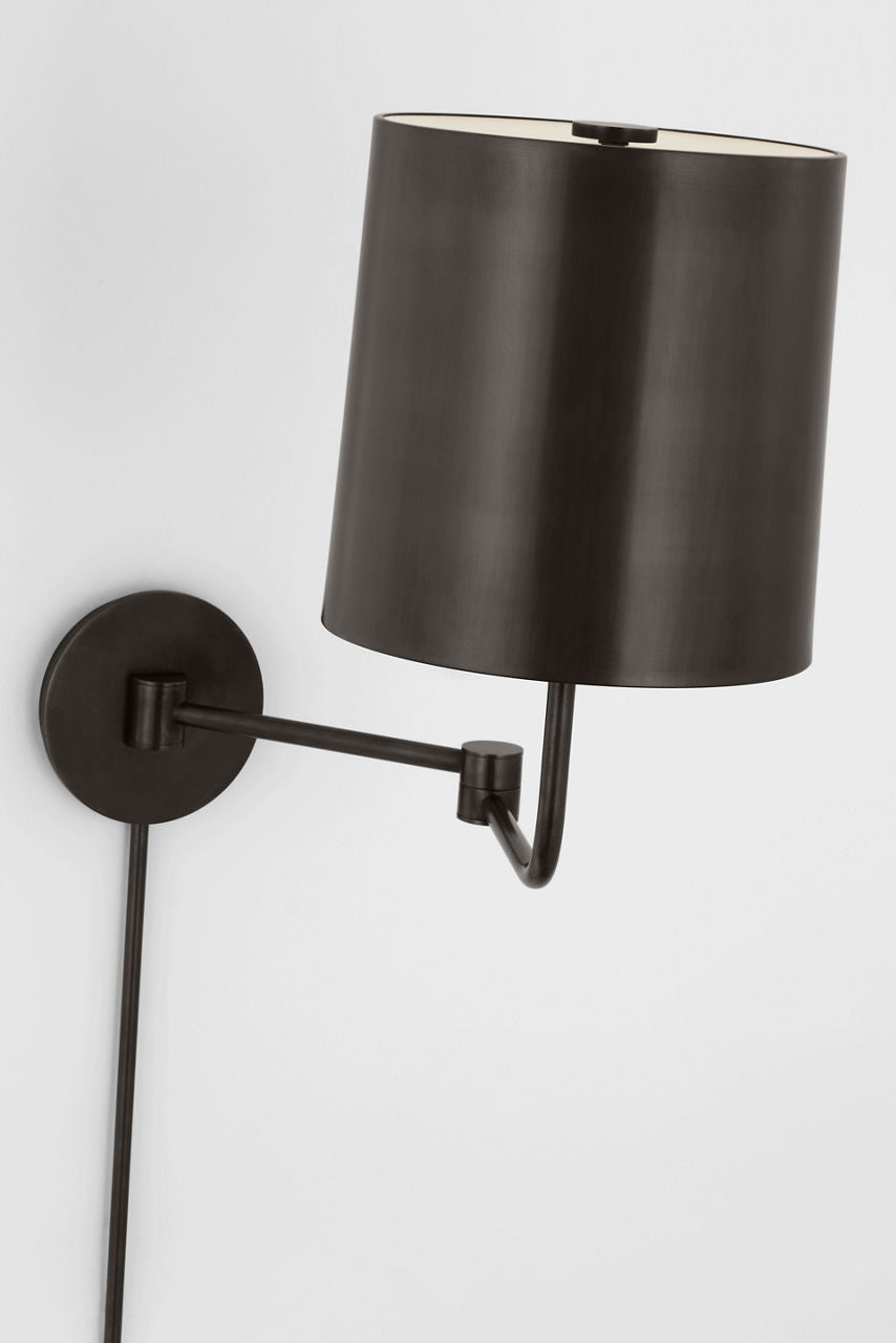 Go Lightly Swing Arm Wall Light | Bronze | Bronze Shade