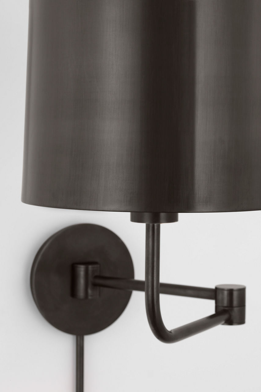 Go Lightly Swing Arm Wall Light | Bronze | Bronze Shade