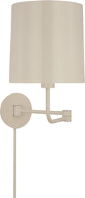 Go Lightly Swing Arm Wall Light | China White | China White Shade